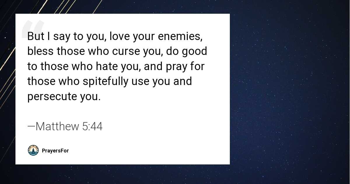Matthew 5:44