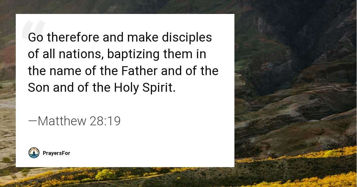 Matthew 28:19
