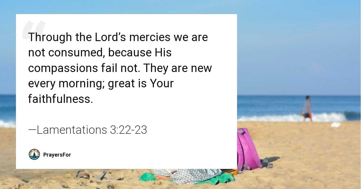 Lamentations 3:22-23