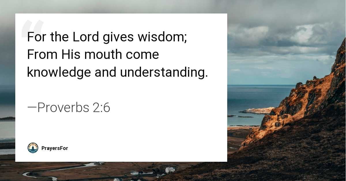 Proverbs 2:6