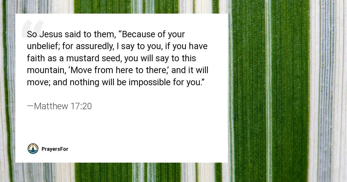 Matthew 17:20