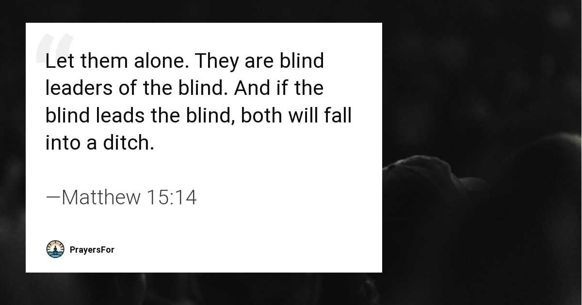 Matthew 15:14
