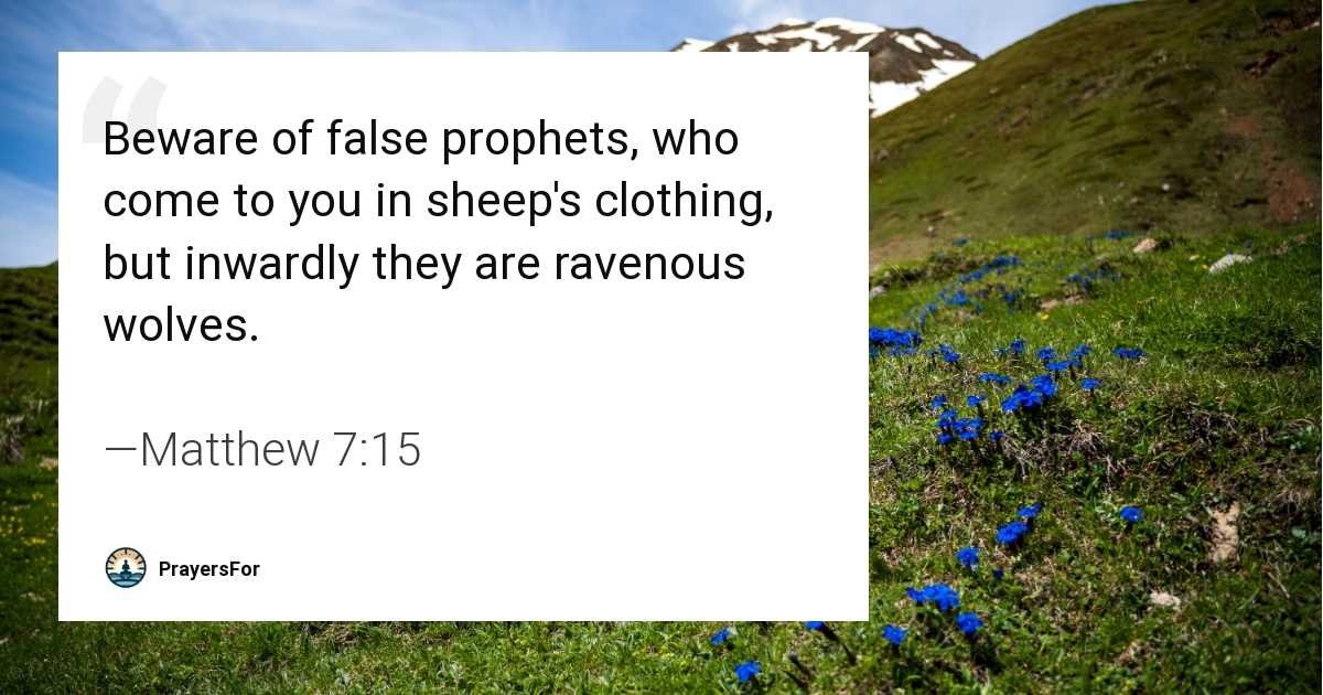 Matthew 7:15