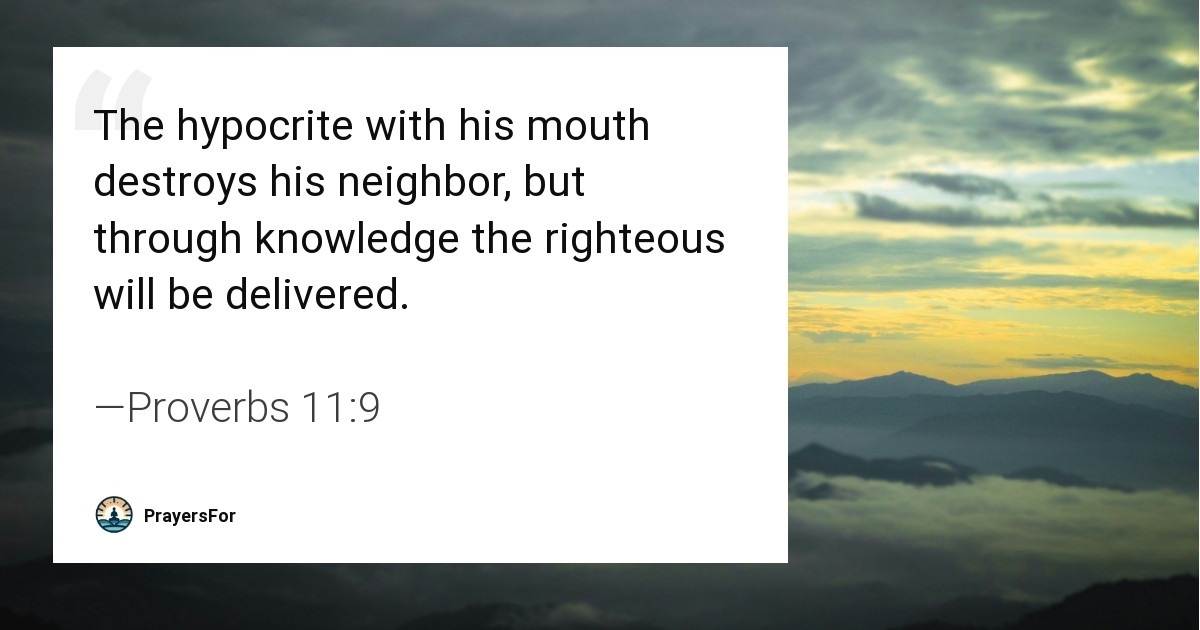 Proverbs 11:9