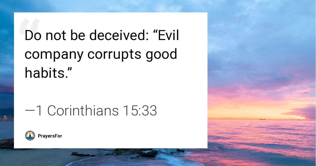 1 Corinthians 15:33