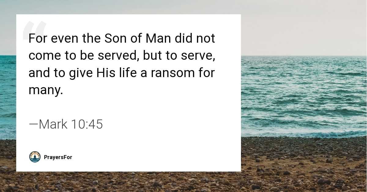 Mark 10:45