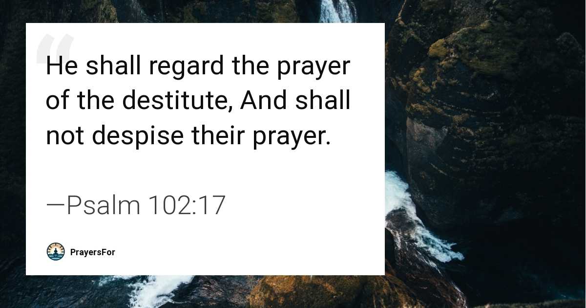 Psalm 102:17