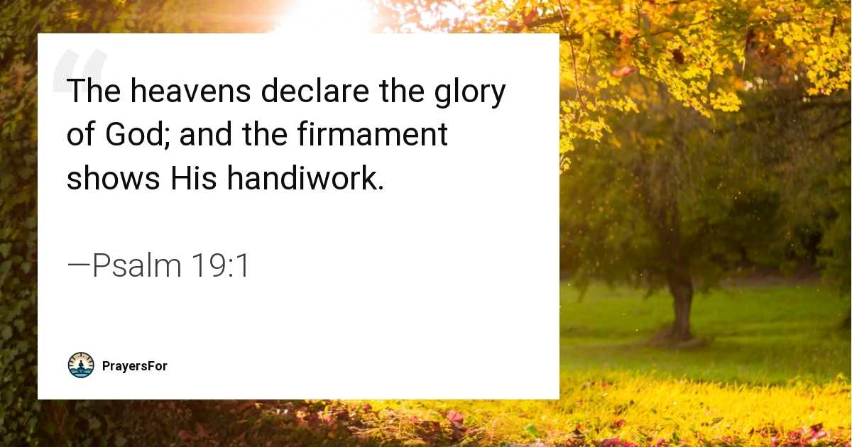 Psalm 19:1