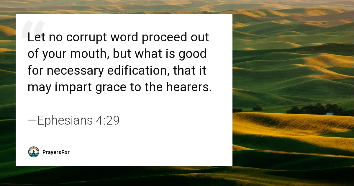 Ephesians 4:29
