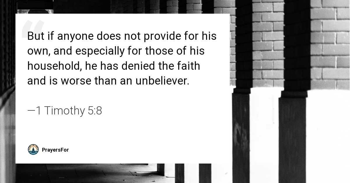 1 Timothy 5:8