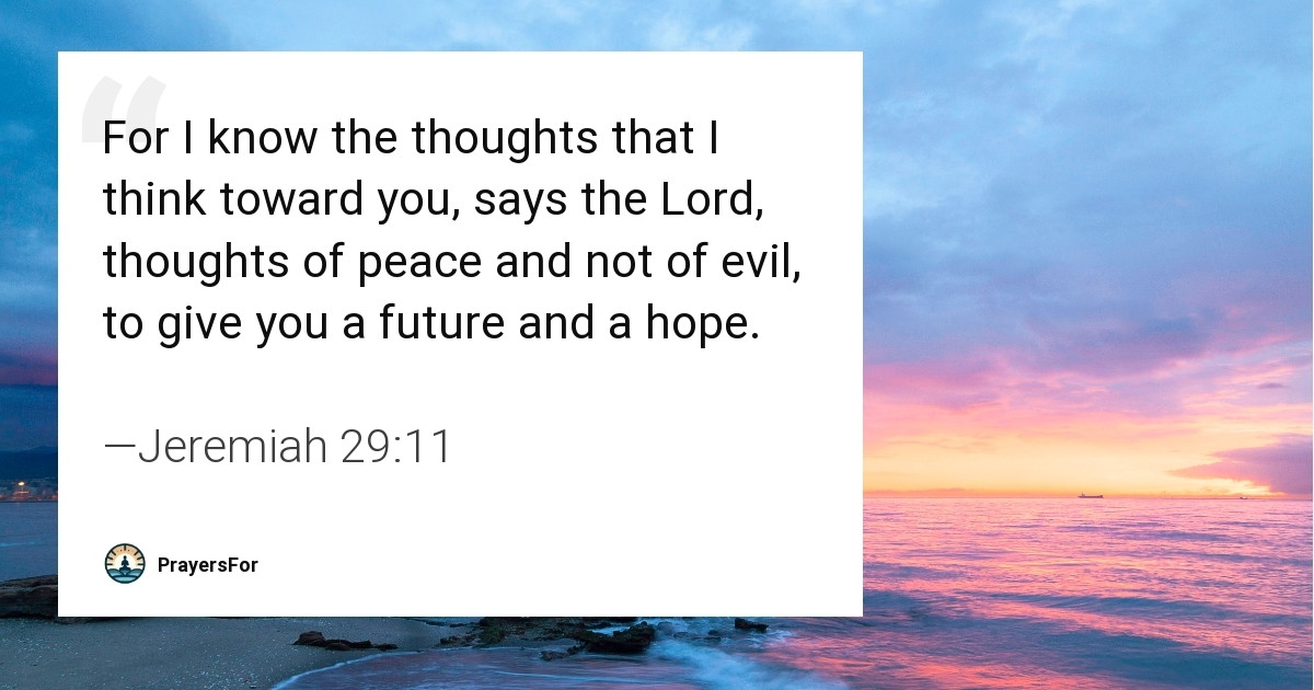 Jeremiah 29:11