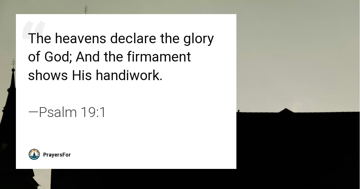 Psalm 19:1