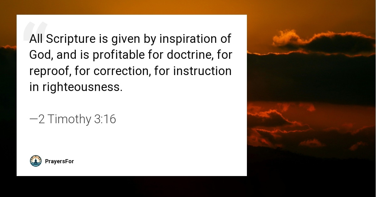 2 Timothy 3:16