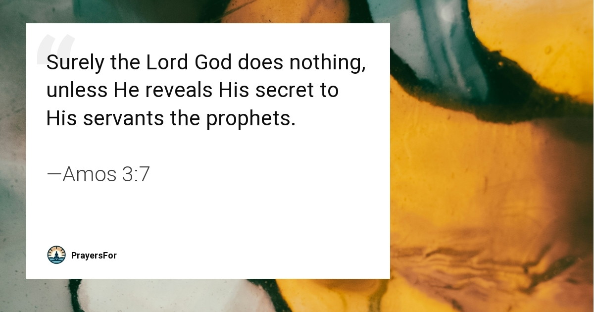 Amos 3:7