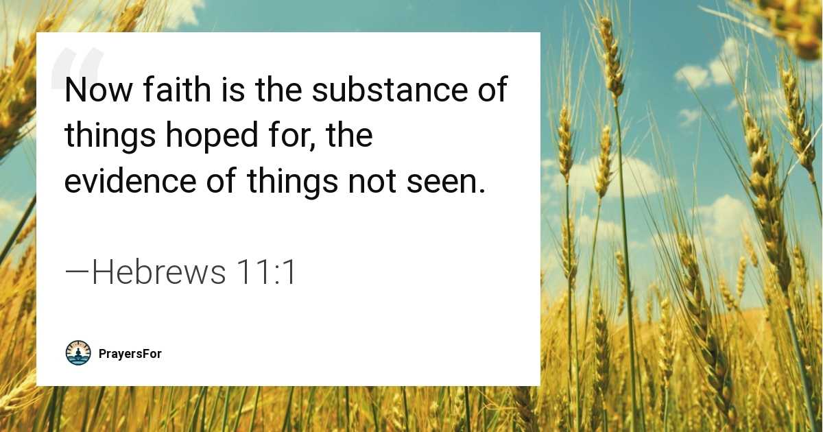Hebrews 11:1