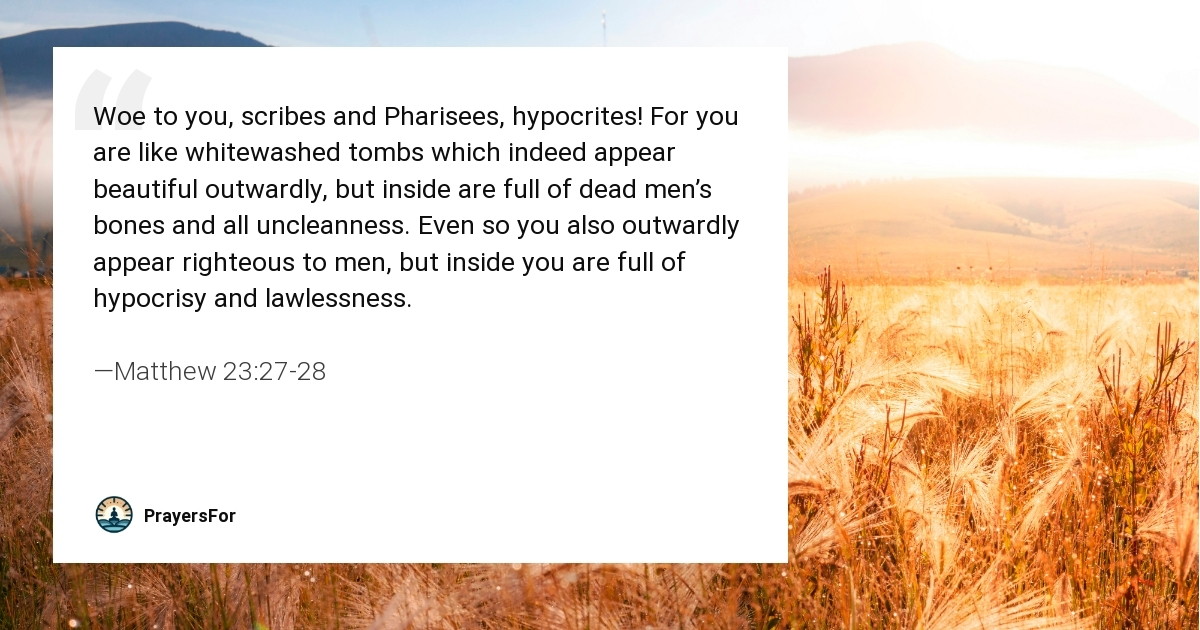 Matthew 23:27-28