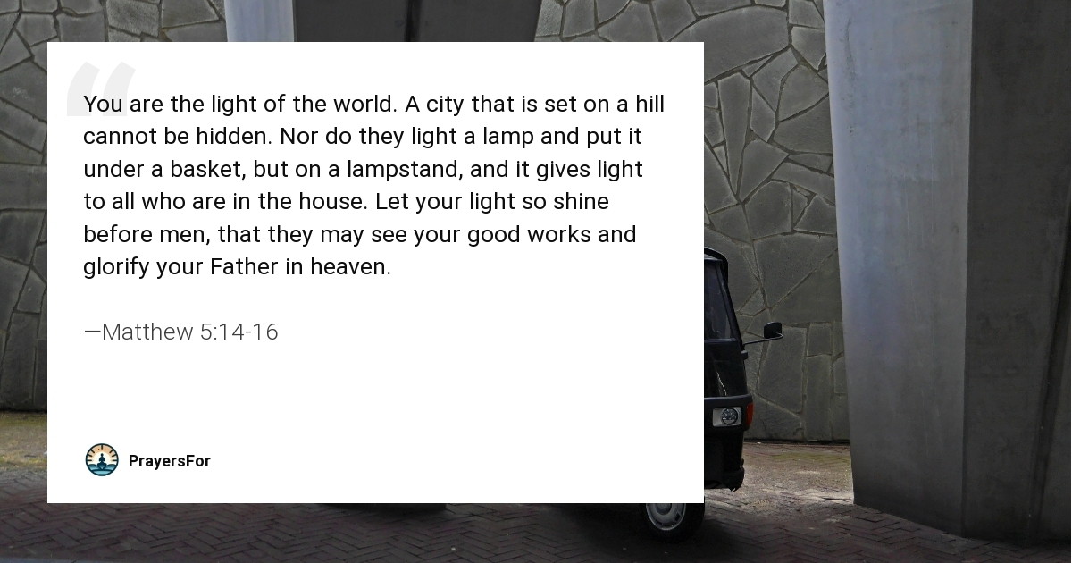 Matthew 5:14-16