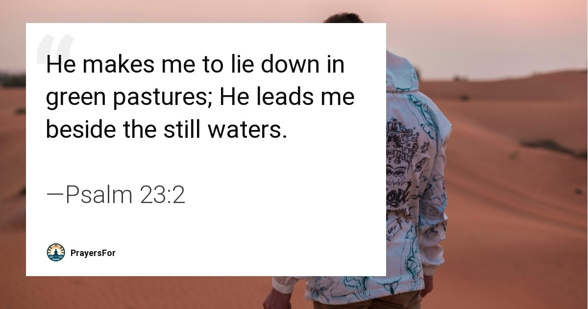 Psalm 23:2