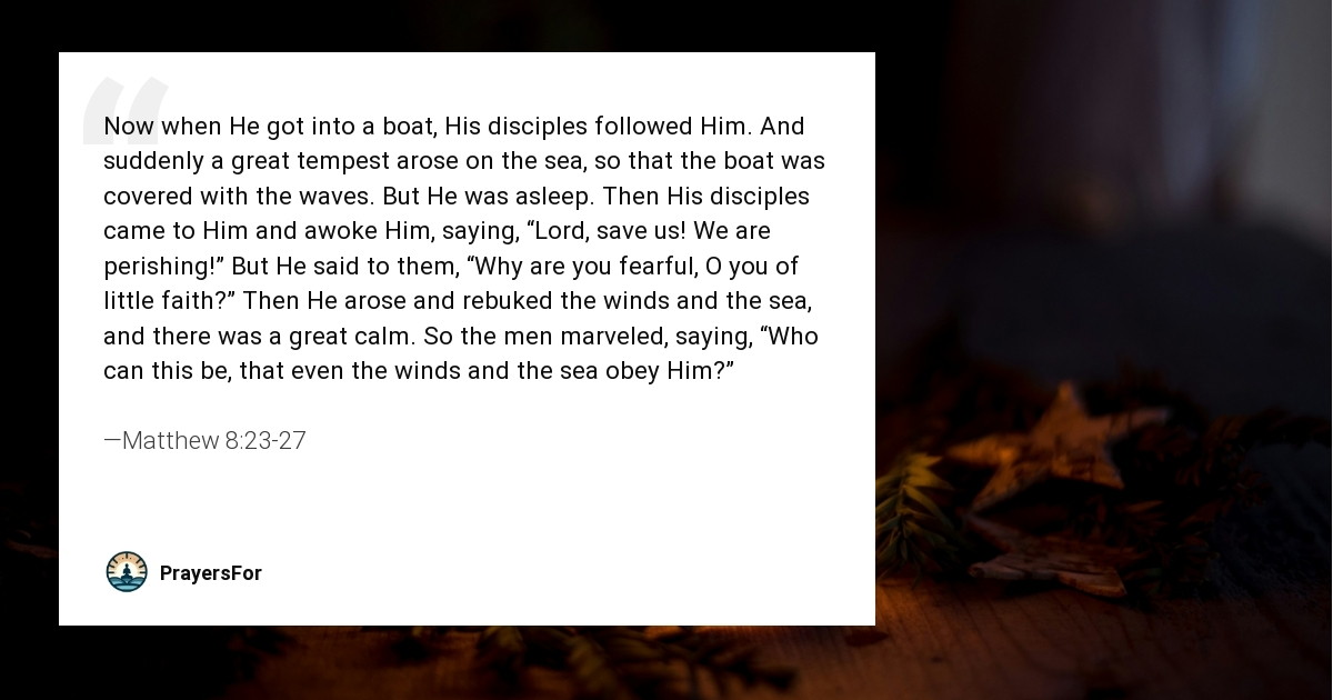 Matthew 8:23-27
