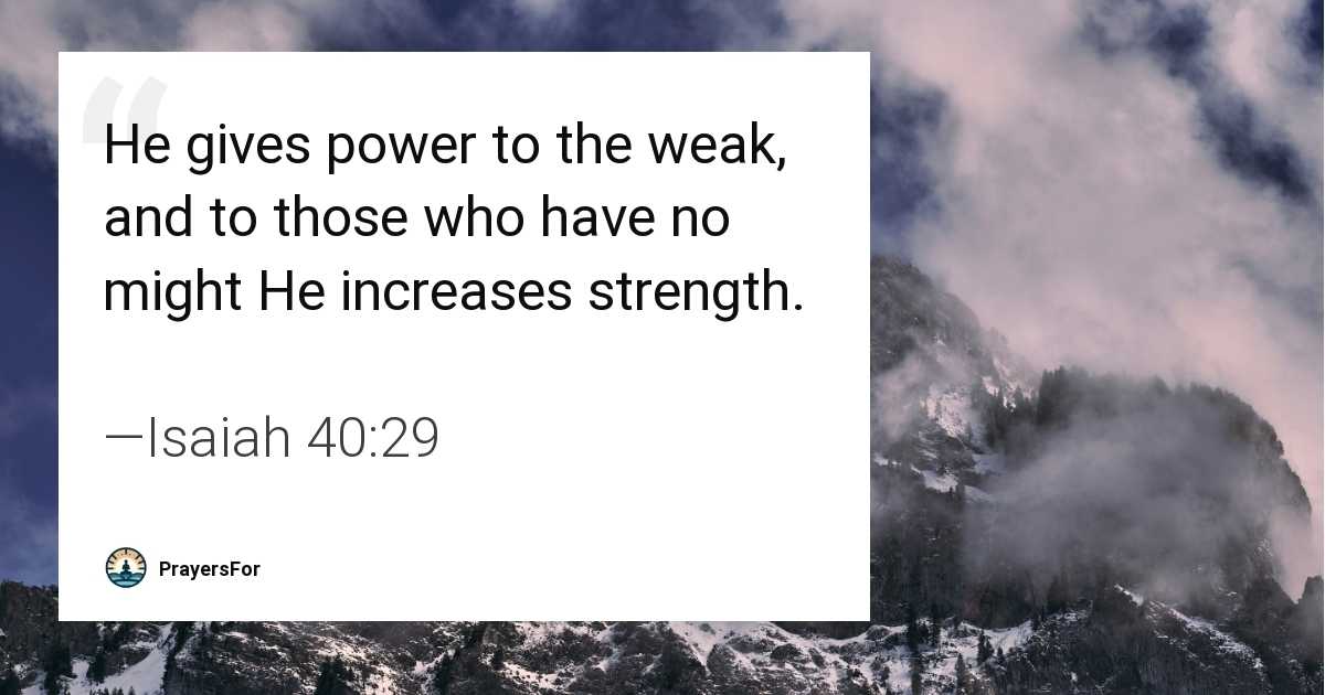 Isaiah 40:29