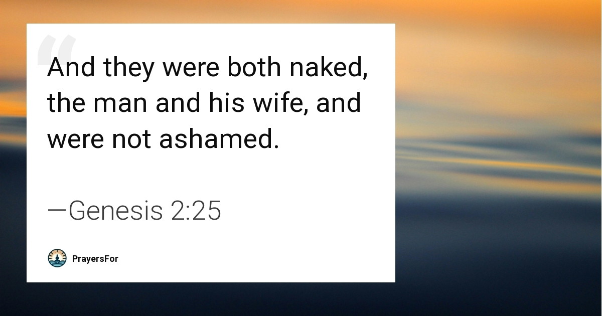 Genesis 2:25