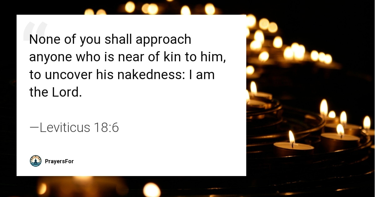 Leviticus 18:6