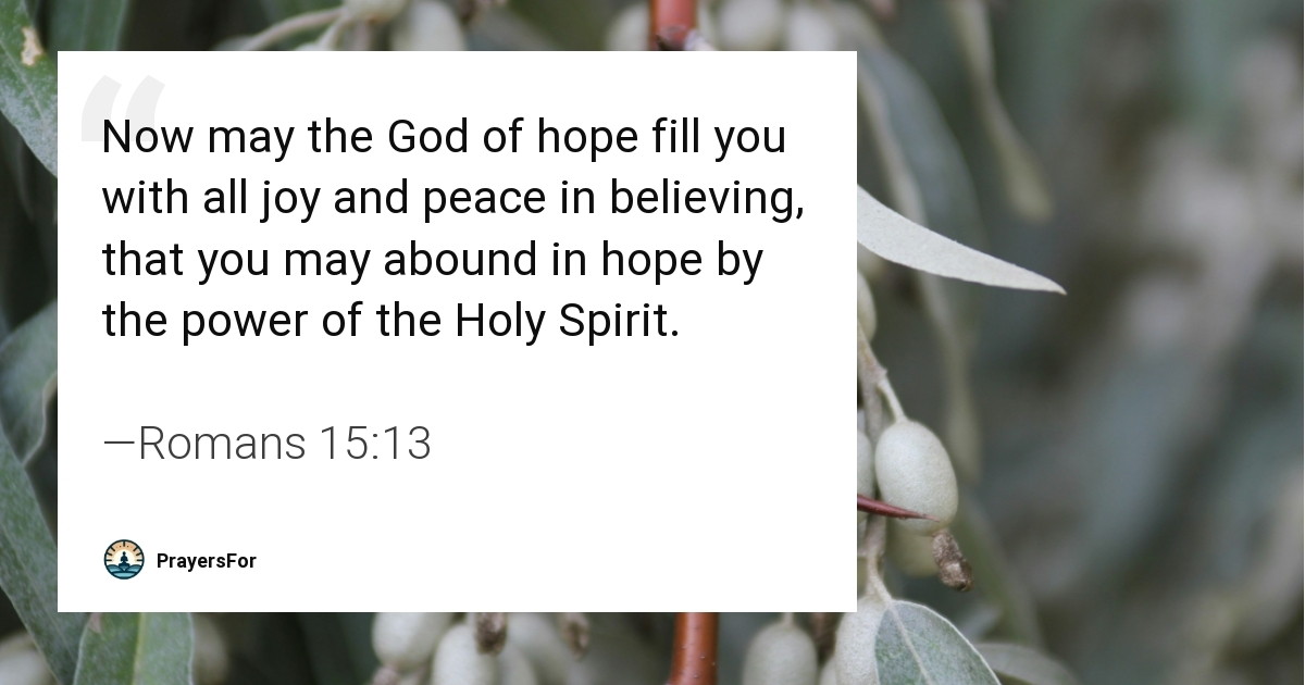 Romans 15:13