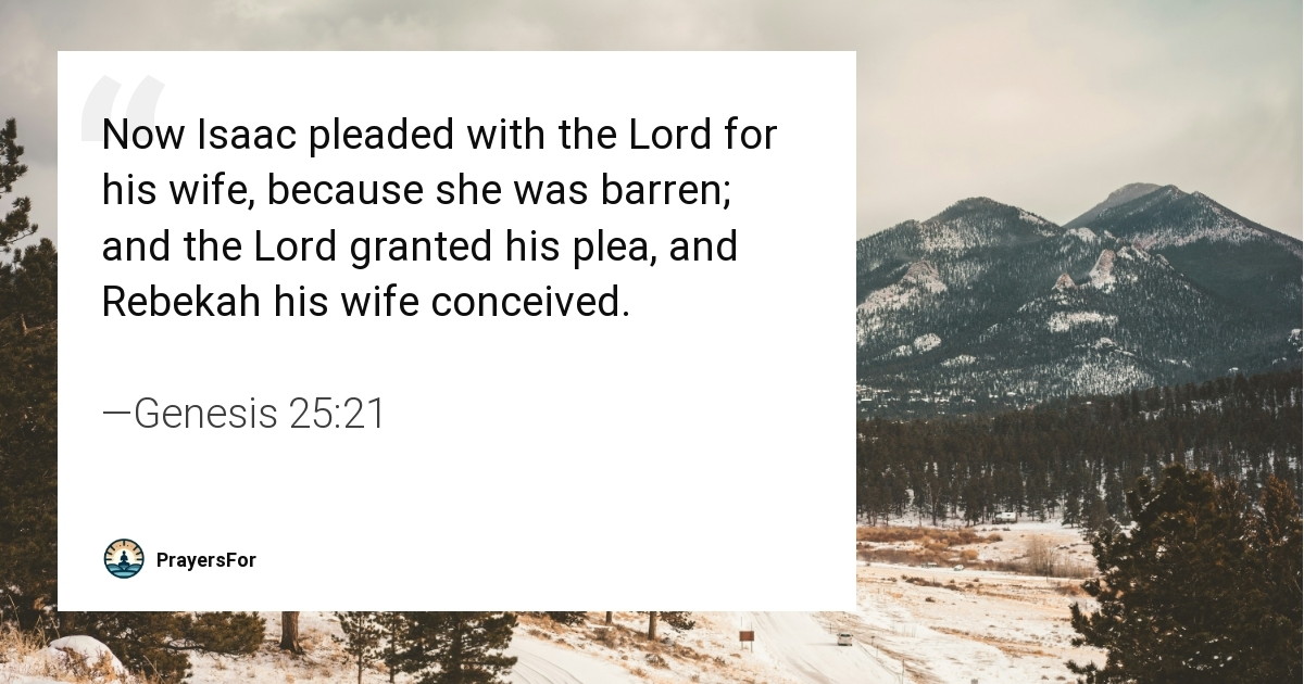 Genesis 25:21