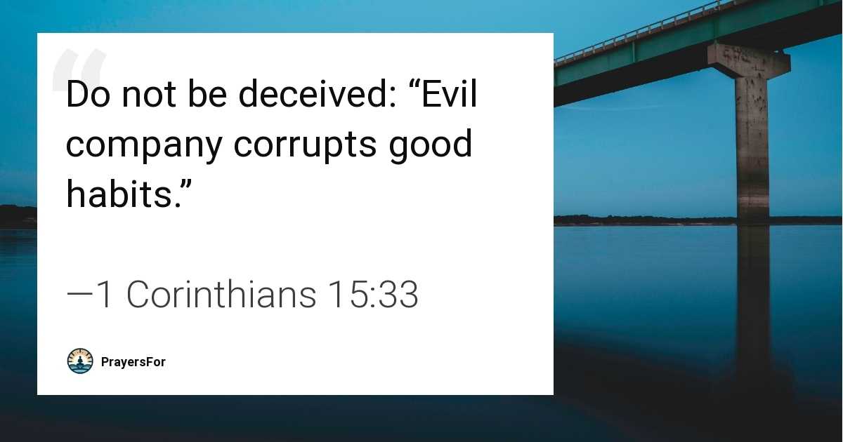1 Corinthians 15:33