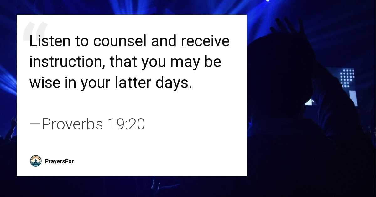 Proverbs 19:20