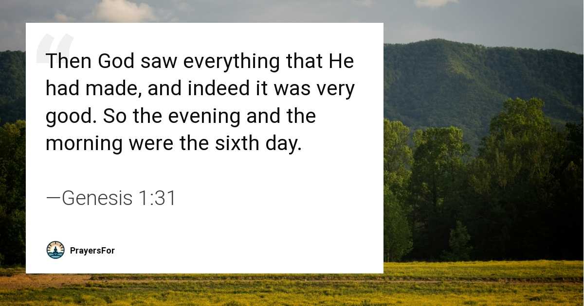 Genesis 1:31