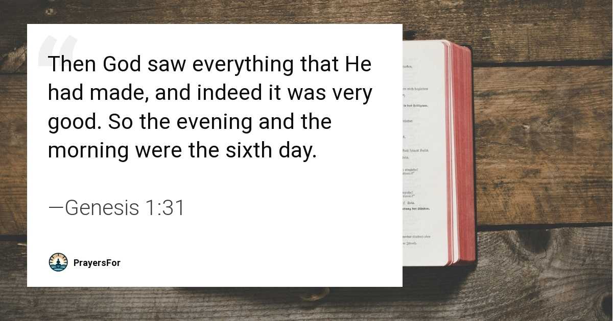 Genesis 1:31