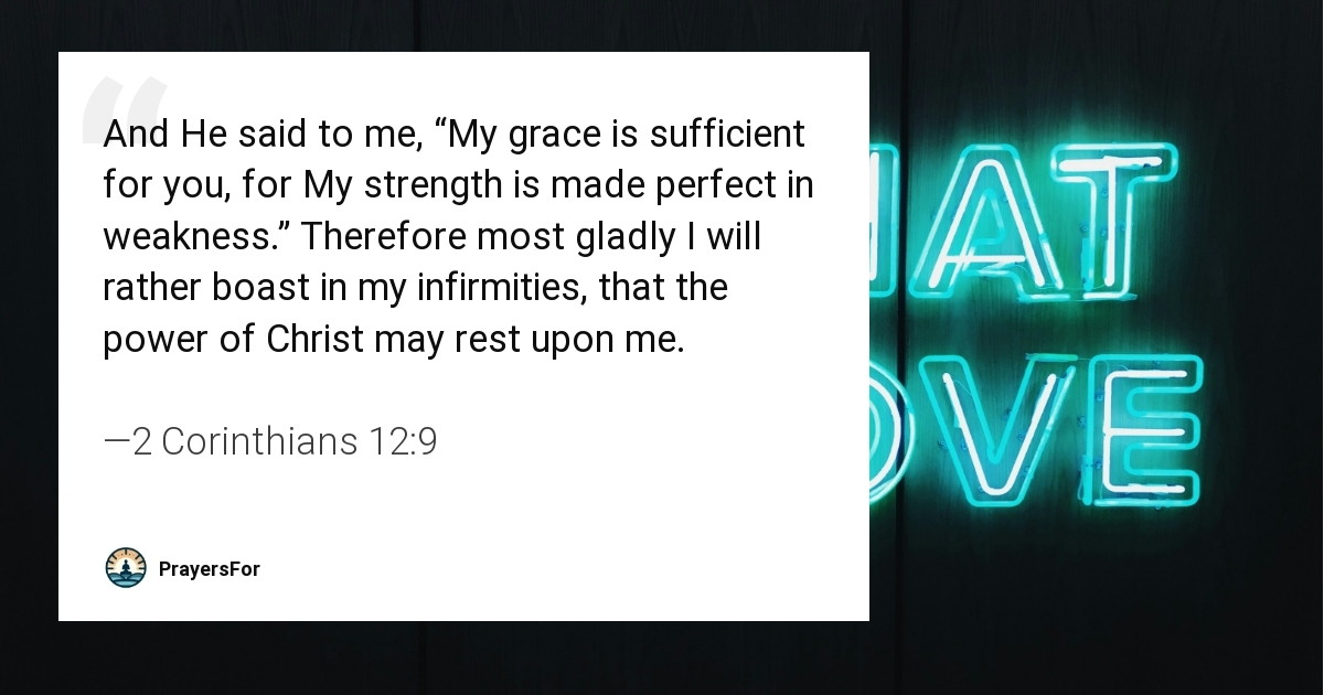 2 Corinthians 12:9
