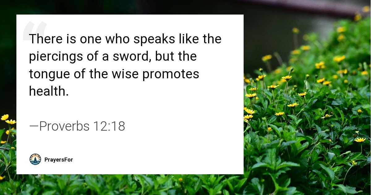 Proverbs 12:18