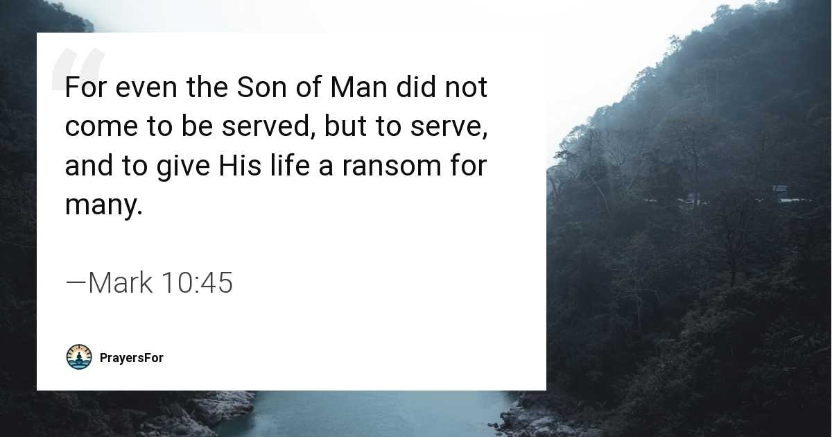 Mark 10:45