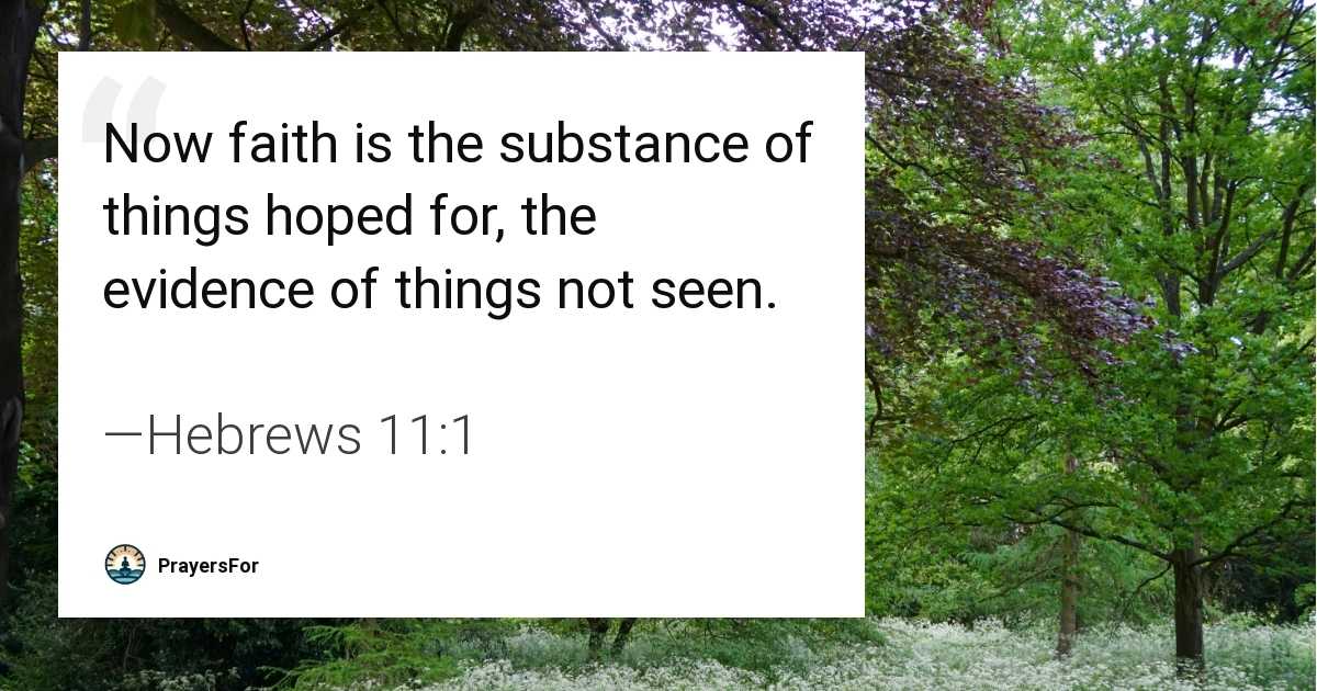 Hebrews 11:1