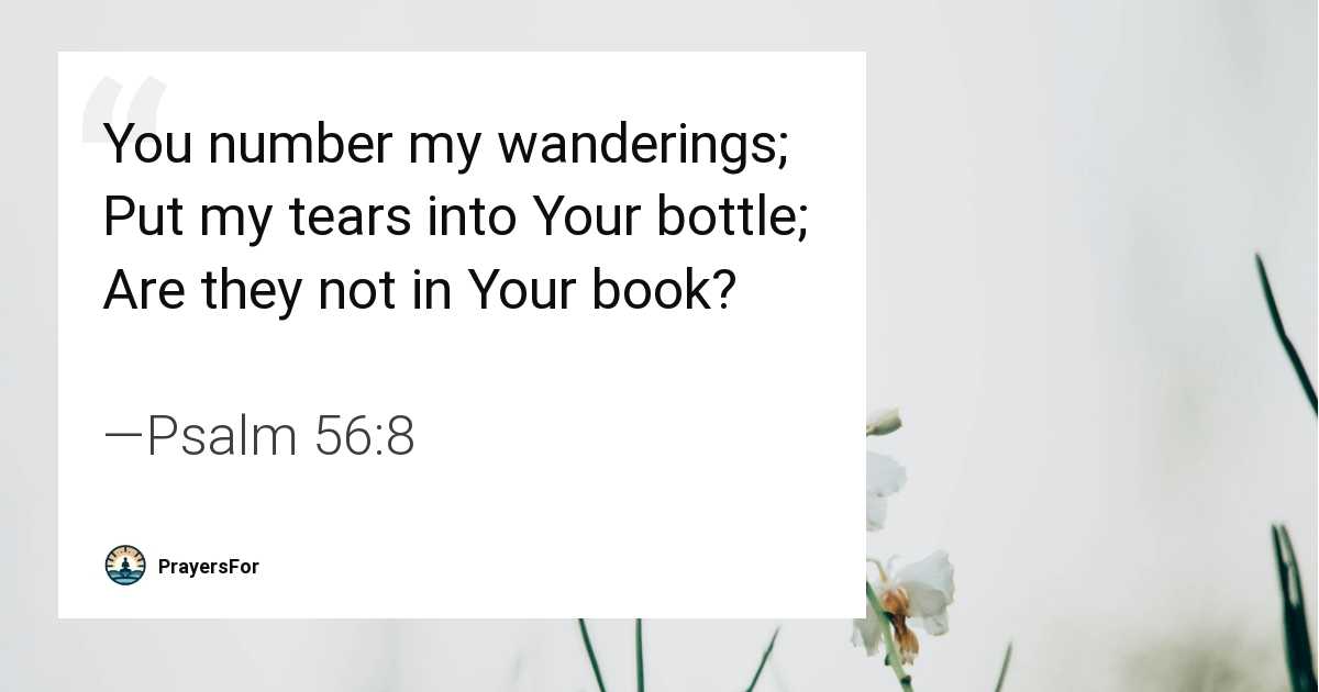 Psalm 56:8