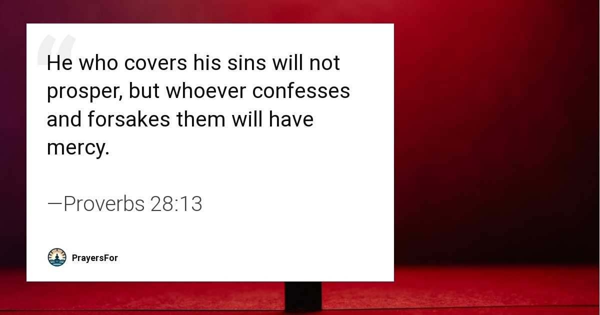 Proverbs 28:13