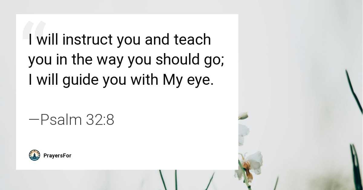 Psalm 32:8
