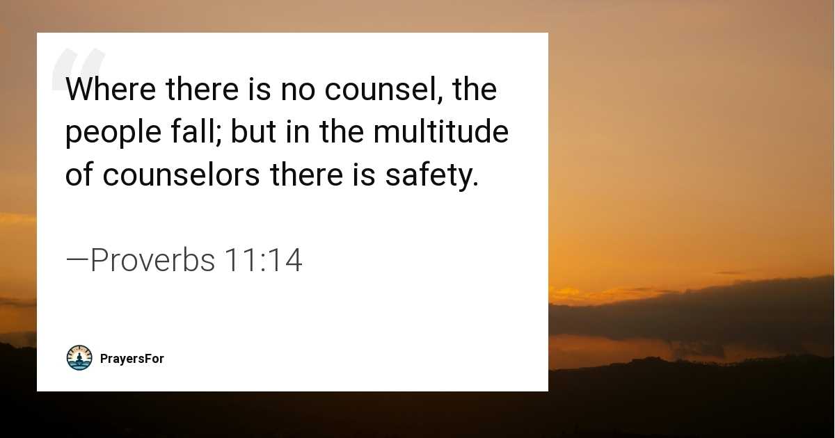 Proverbs 11:14