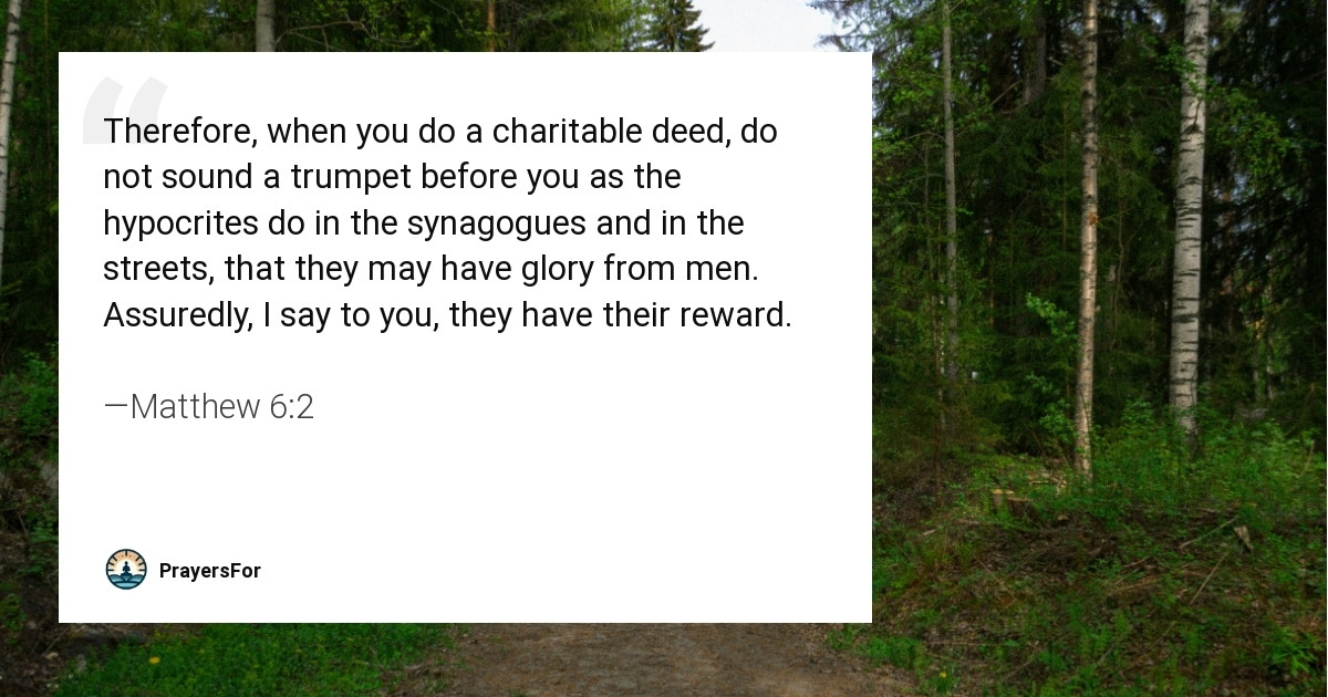 Matthew 6:2