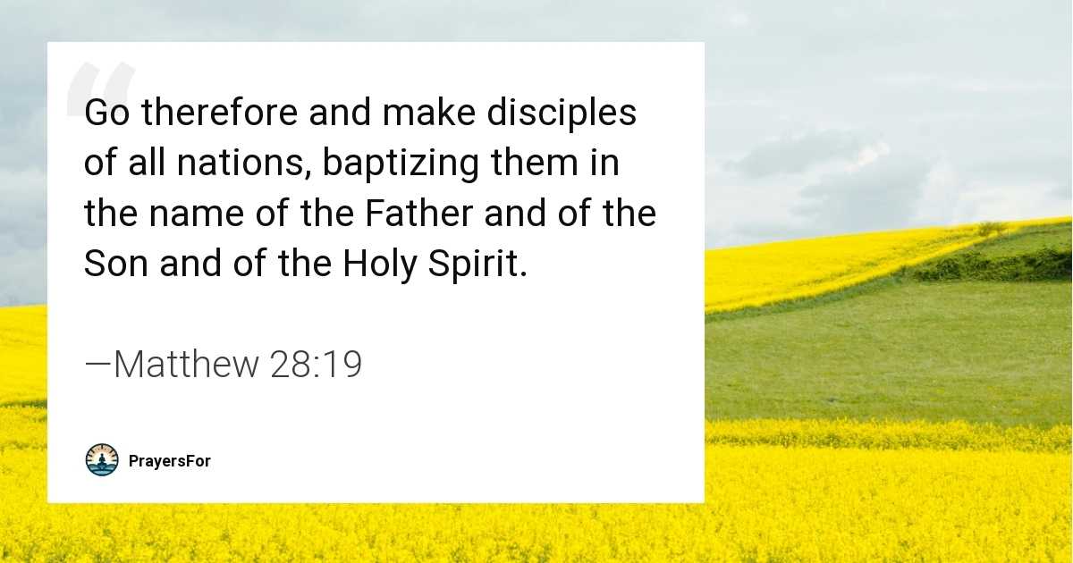 Matthew 28:19