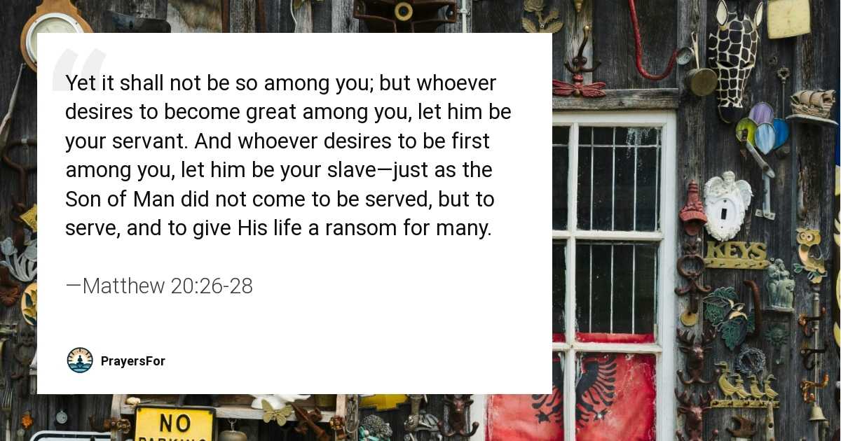 Matthew 20:26-28