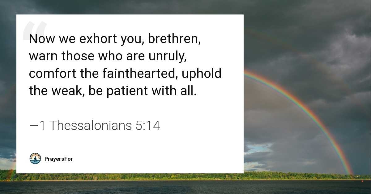 1 Thessalonians 5:14
