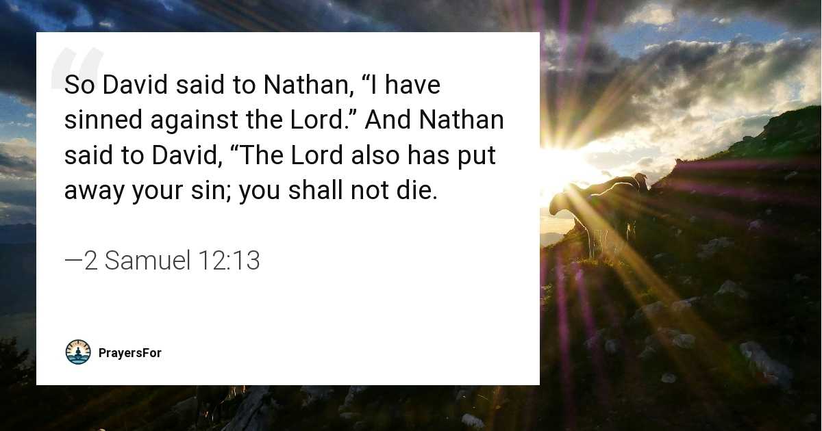 2 Samuel 12:13