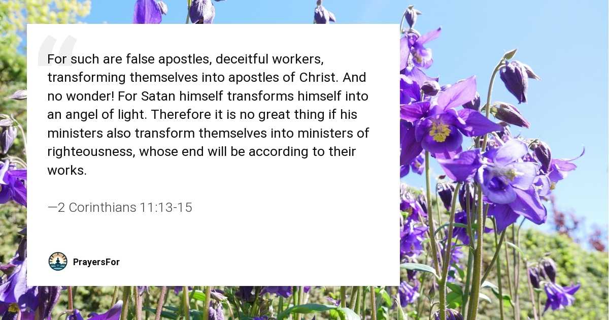 2 Corinthians 11:13-15