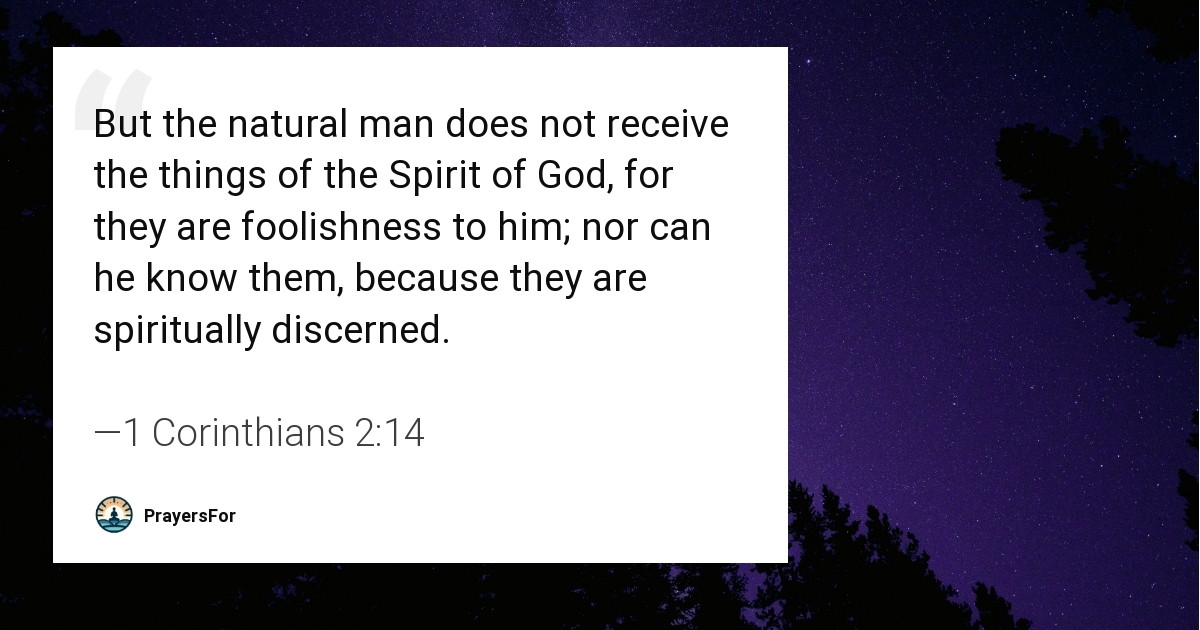 1 Corinthians 2:14
