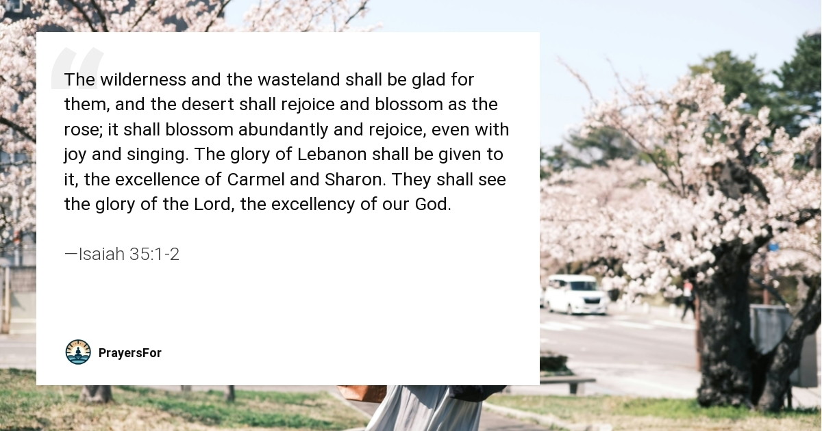 Isaiah 35:1-2