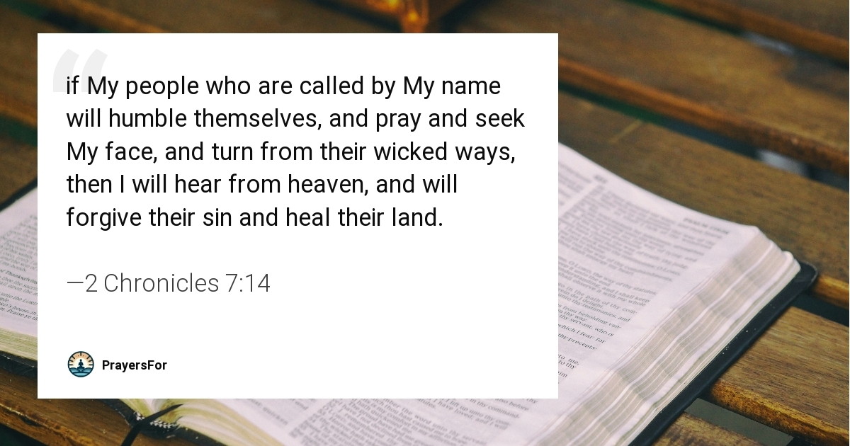 2 Chronicles 7:14