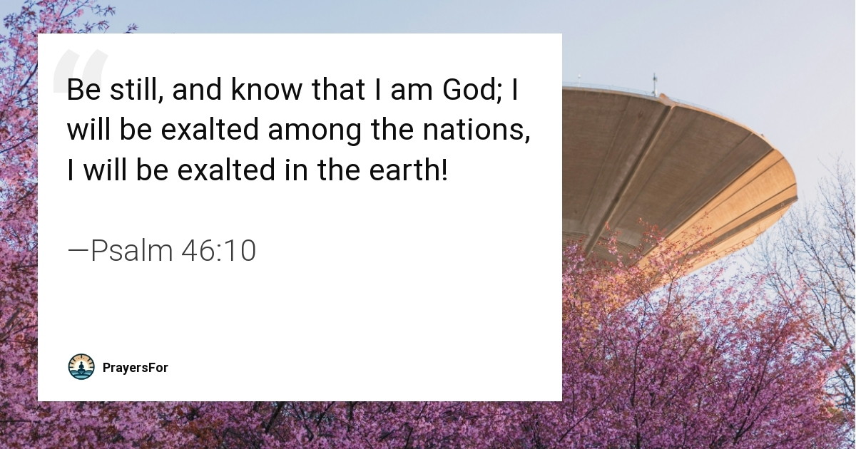 Psalm 46:10